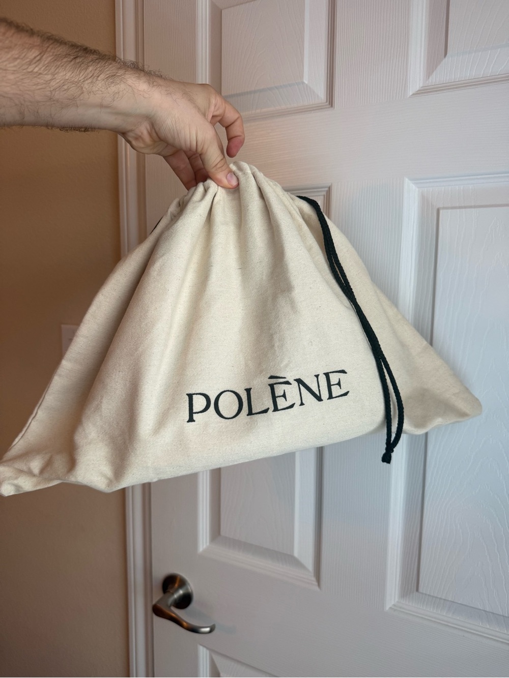 Polene Numéro Neuf EDITION TEXTURED CHALK Shoulder Bag - Picture 8 of 9